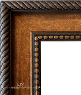 Santino Traditional Classic Aged Golden Brown Wall Picture Frame - West Frames